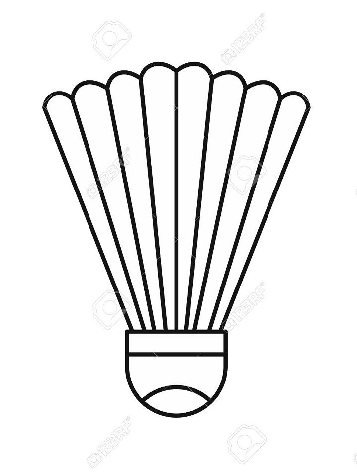 Baixar Desenho de Peteca Grátis para Pintar