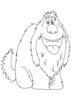 Desenho do Duke Muito Feliz para Colorir em Pdf
