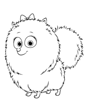 Desenho para Colorir da Gigi do Pets grátis