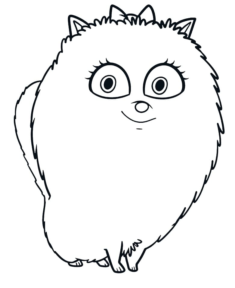 Desenho Gidget de Pets para Colorir