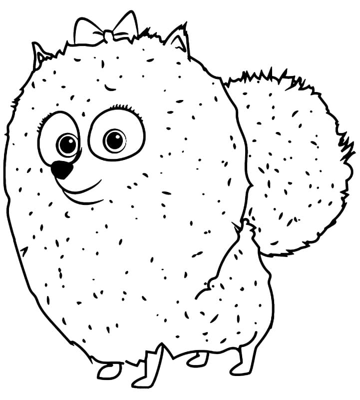 Desenho Gidget para Colorir