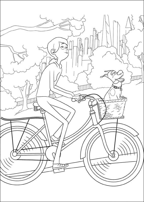 Desenho Katie e Max para Colorir