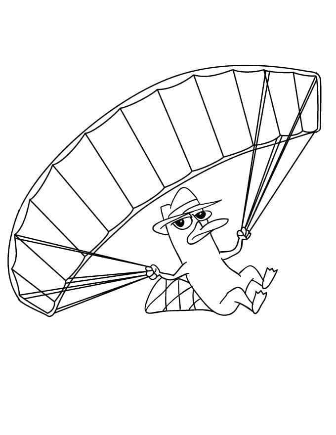 Desenho de Agente P Phineas e Ferb para Colorir