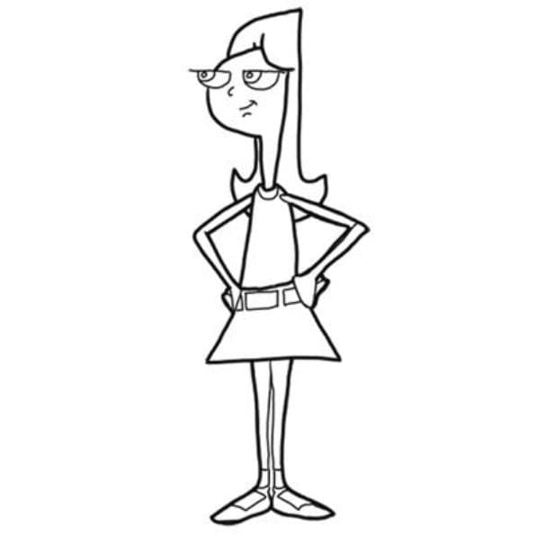 Desenho de Candace Flynn para Colorir