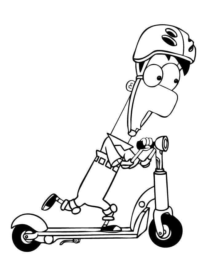 Desenho de Ferb de Phineas e Ferb para Colorir