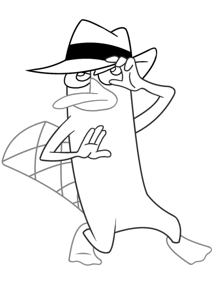 Desenho de Perry para Colorir