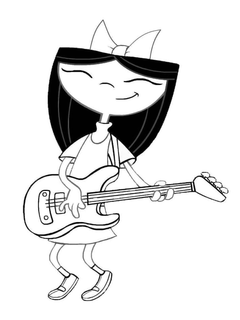 Desenho de Phineas e Ferb Grátis para Colorir