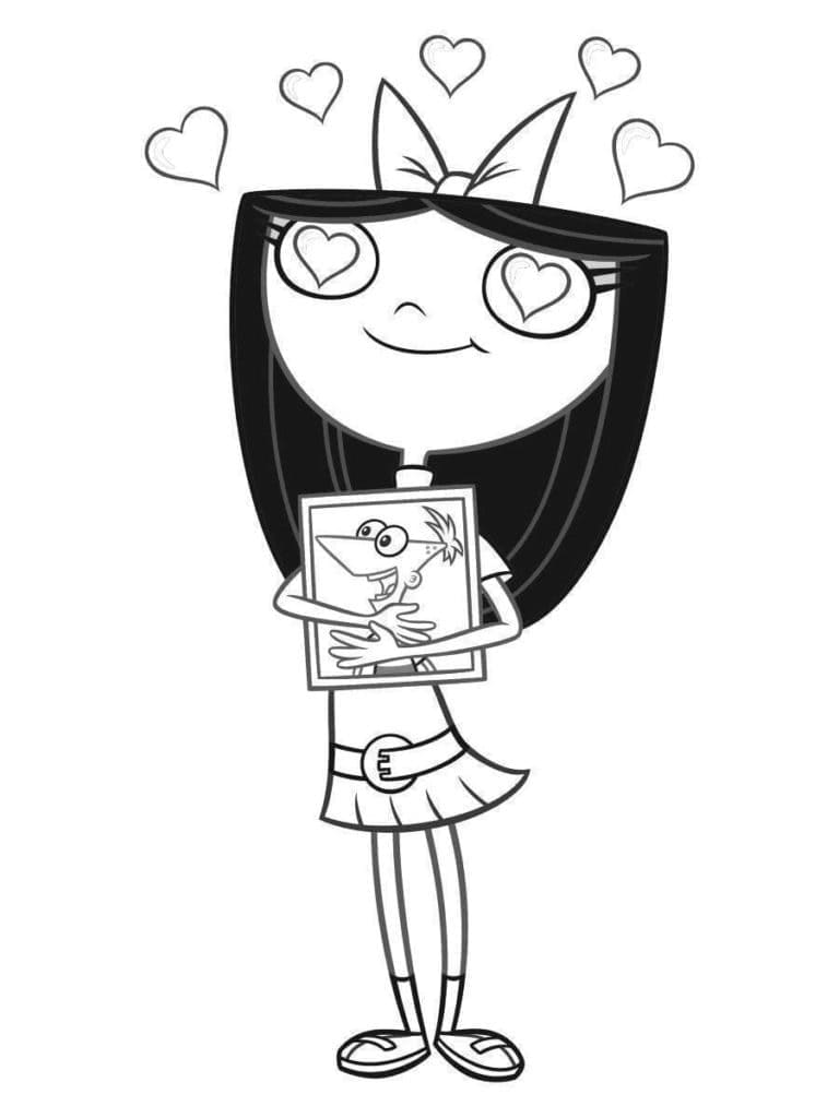 Desenho de Phineas e Ferb para Crianças para Colorir