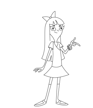 Desenho de Stacy Hirano A4 para Colorir