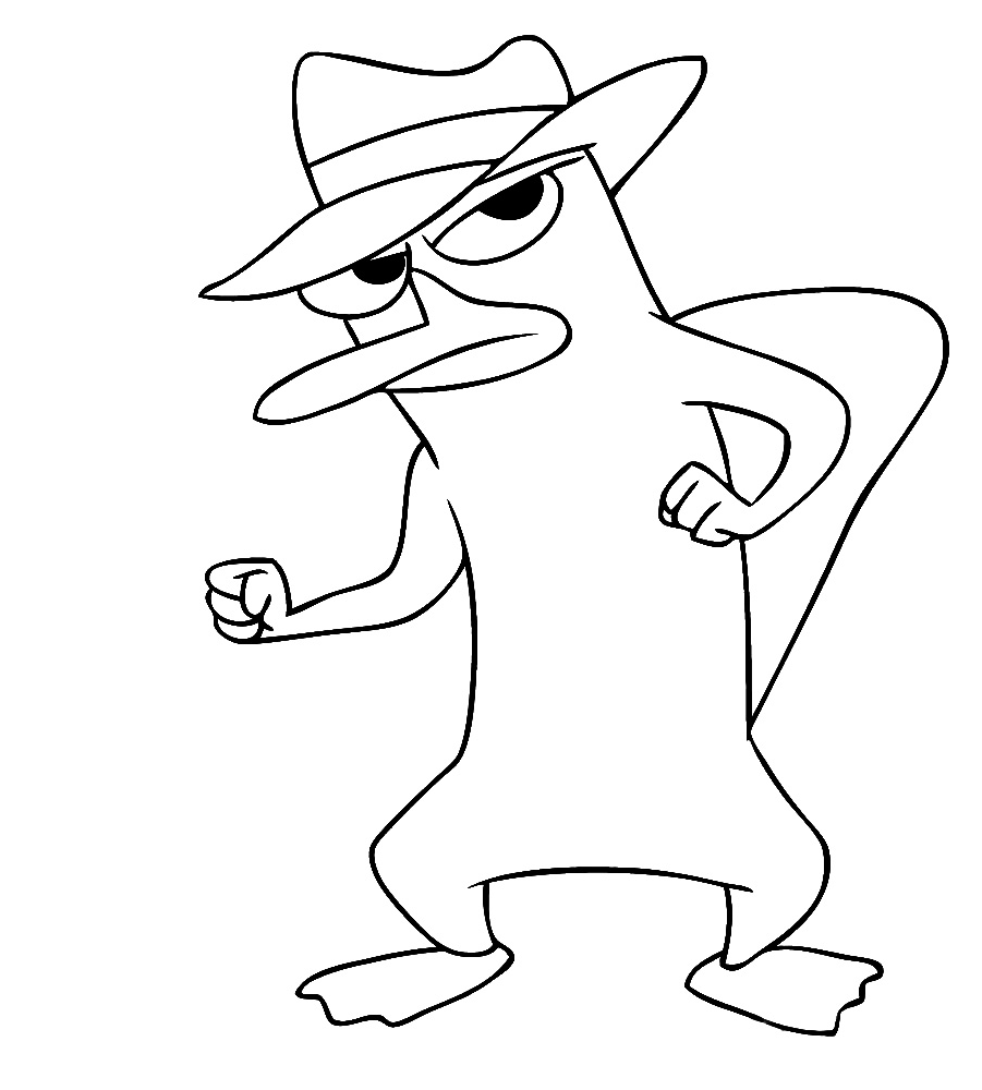 Desenho para Colorir do Agente P Pdf