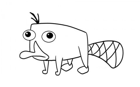 Desenho para Colorir do Perry