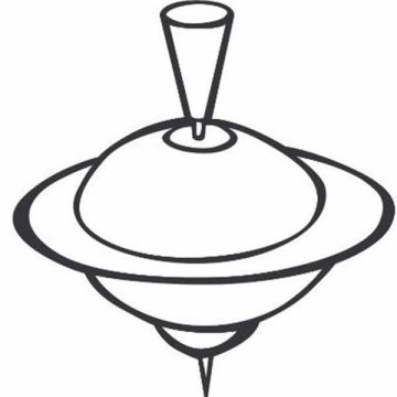 Desenho de pião Download grátis para Colorir