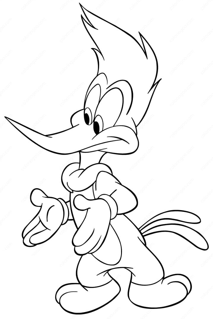 Desenho Picá Pau 2 para Colorir