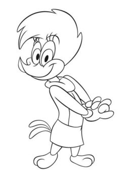 Desenho Winnie Pica Pau para Colorir