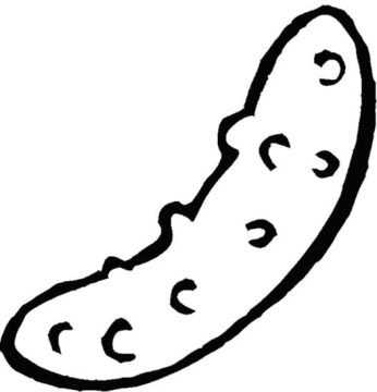 Desenho de Picles grátis para crianças para Colorir