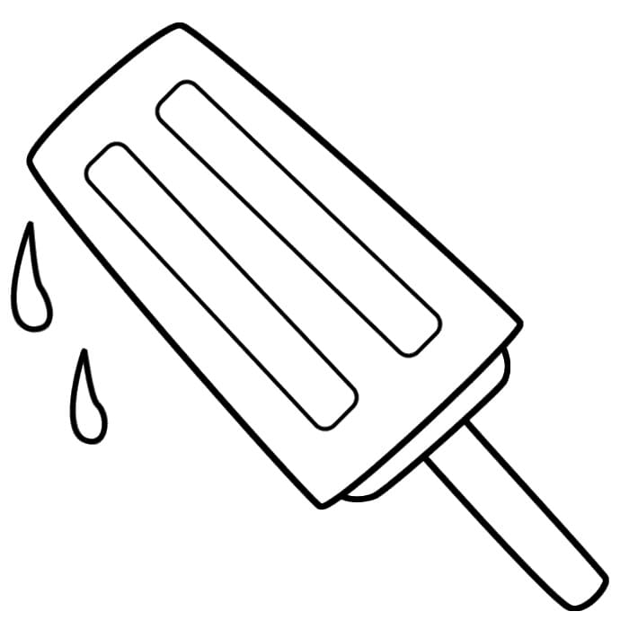 Desenho de Picole Download Grátis para Colorir