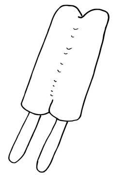 Desenho de Picole para Colorir e Imprimir Pdf