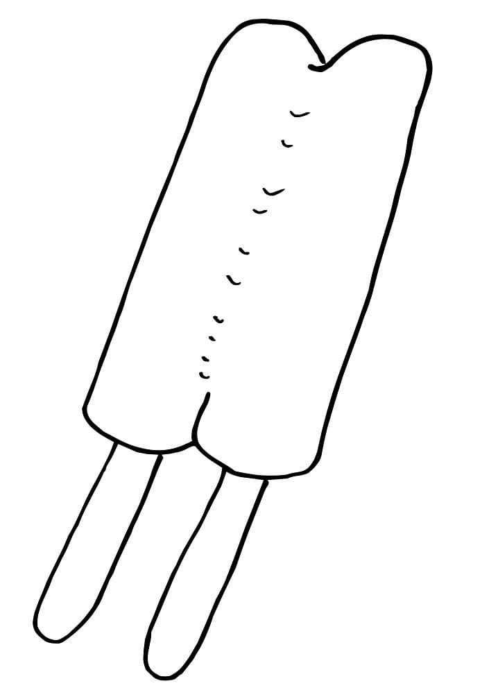 Desenho de Picole para Colorir e Imprimir Pdf