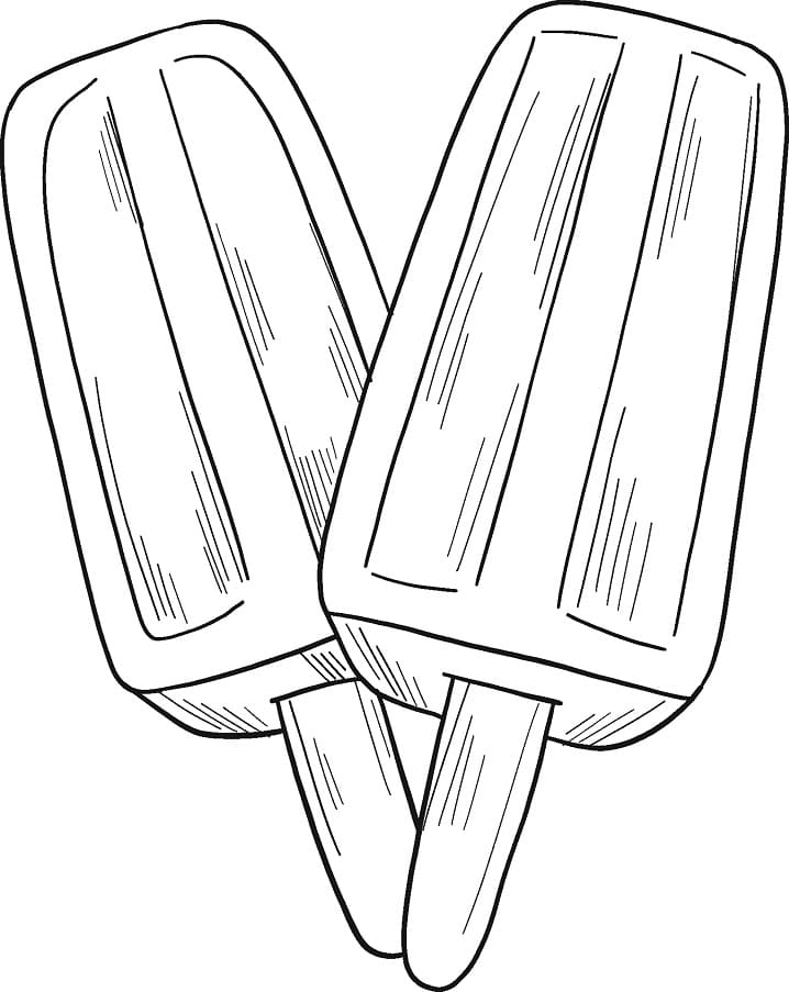 Desenho de Picole para Colorir Fácil Pdf