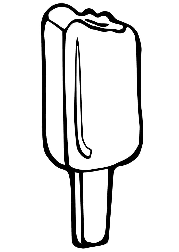 Desenho de Picole para Colorir Giz de Cera