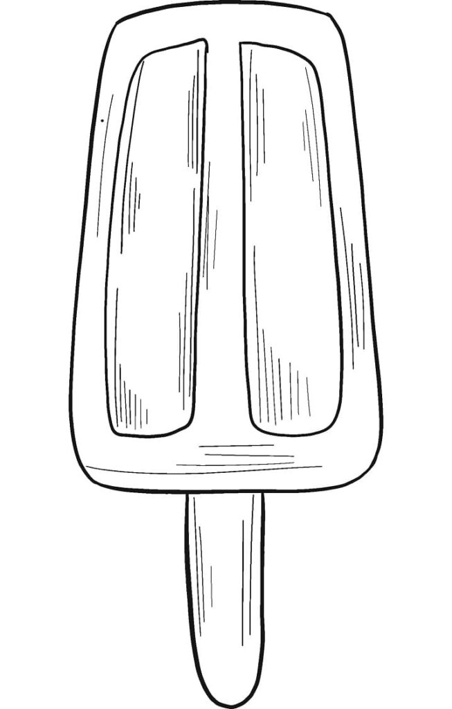 Desenho de Picole para Imprimir e Baixar