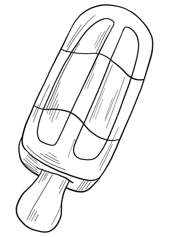 Desenho de Picole para Imprimir e Colorir