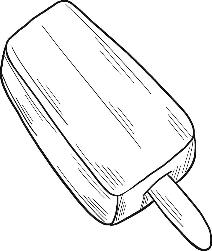 Desenho de Picole Sabor Uva para Colorir
