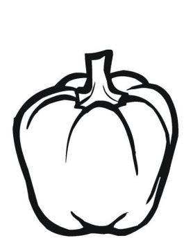 Desenho de pimentão para Colorir Online Pdf