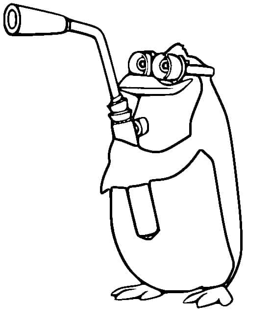Desenhos de Pinguins de Madagascar para Colorir