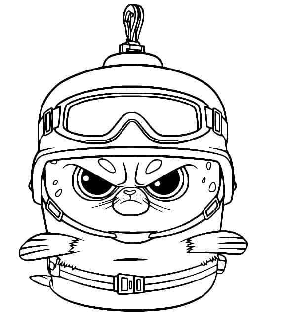 Desenho de Short Fuse de Pinguins de Madagascar para Colorir