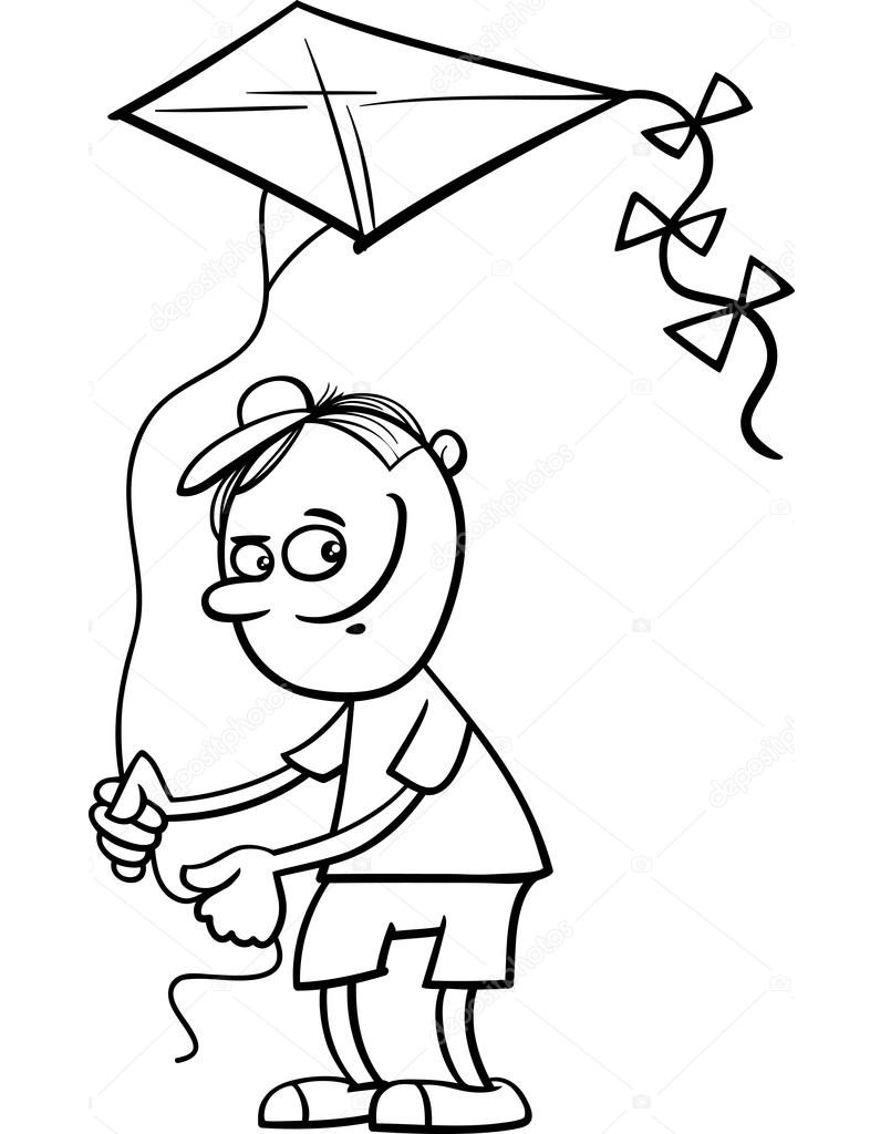 Desenho de Pipa para Colorir e Imprimir Pdf