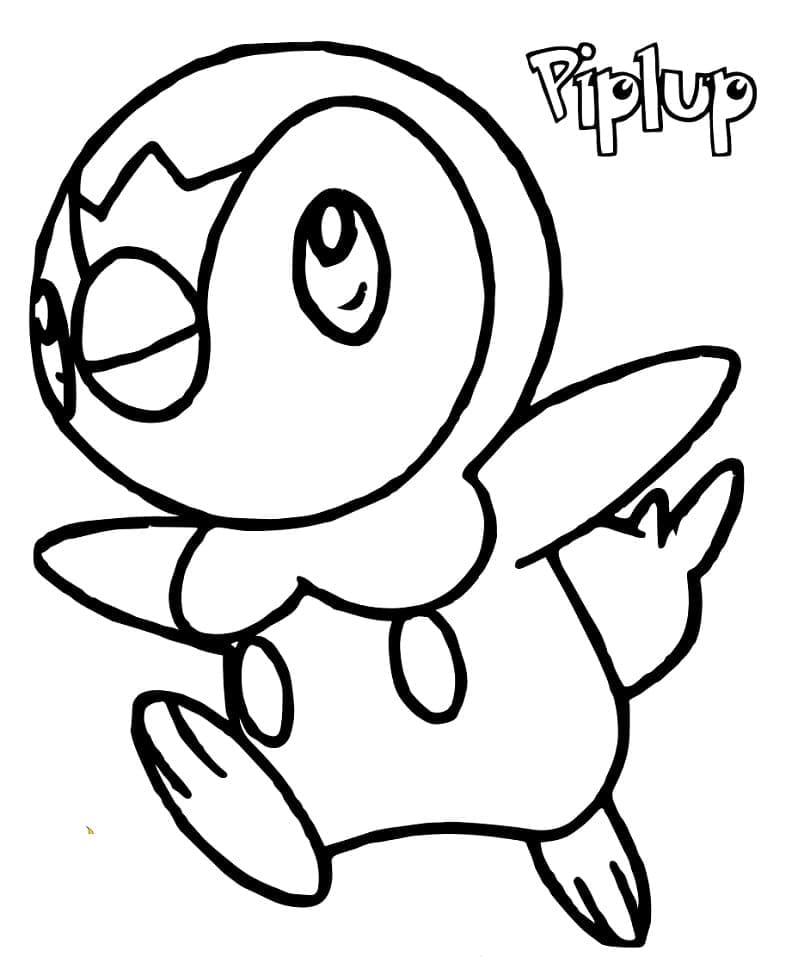 Desenho de Lindo Piplup para Colorir