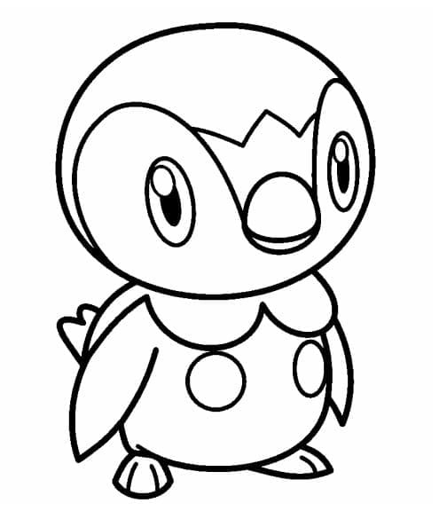 Desenho de Pequeno Piplup para Colorir