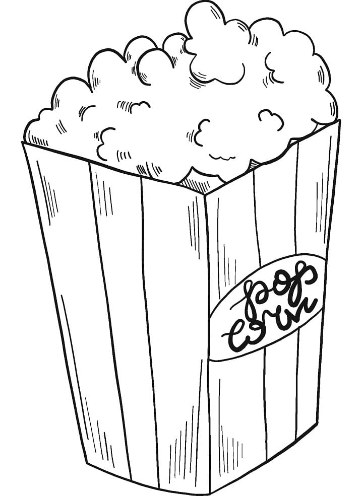 Desenho de Pipocá para Colorir Pdf