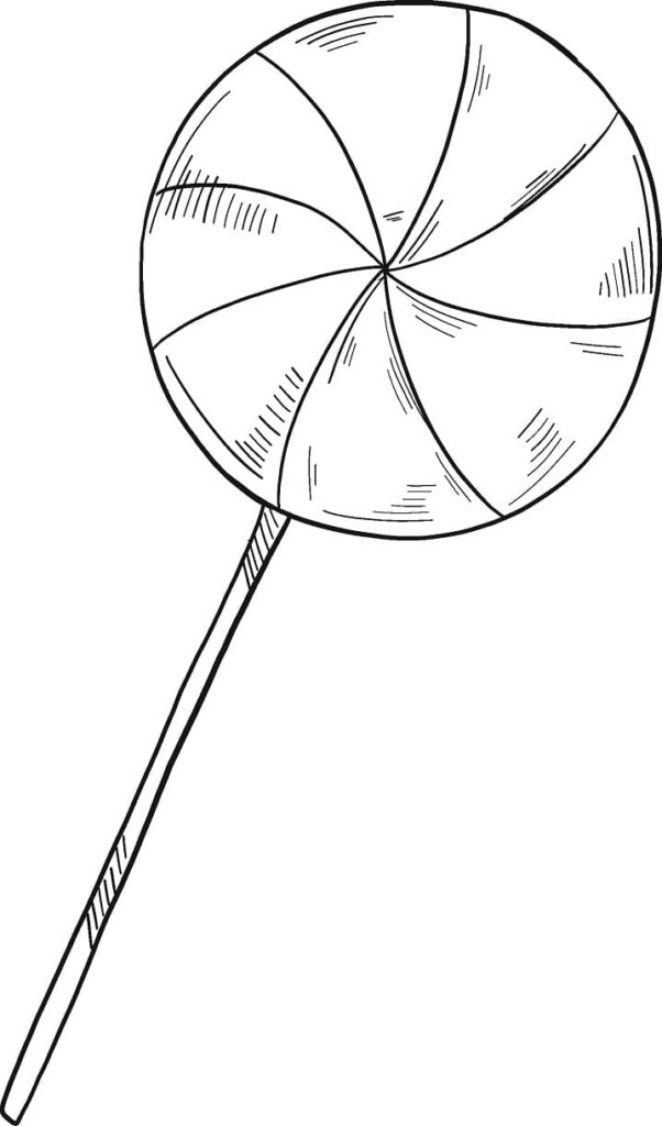 Desenho de Pirulito para Colorir Imprimivel Crianças