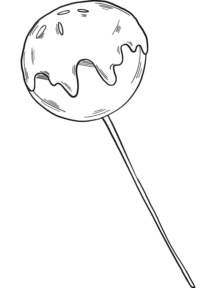 Desenho de Pirulito para Colorir Pdf