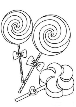 Desenho de Pirulito para Imprimir e Baixar