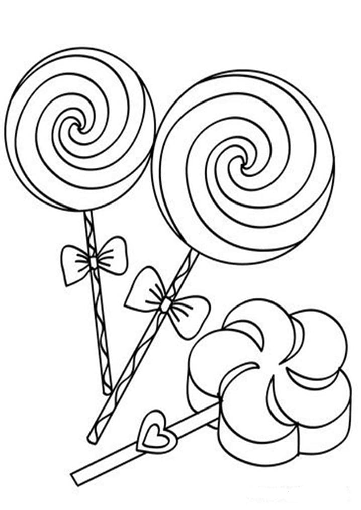 Desenho de Pirulito para Imprimir e Baixar