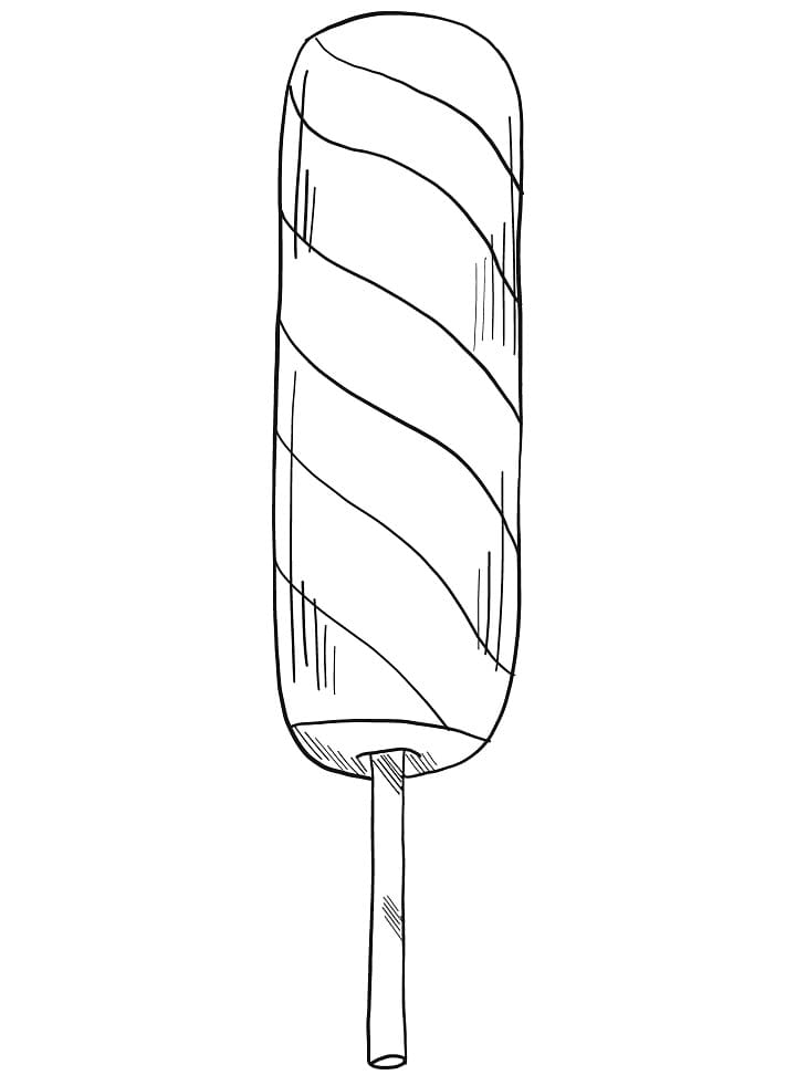 Desenho de Pirulito Redondo para Colorir