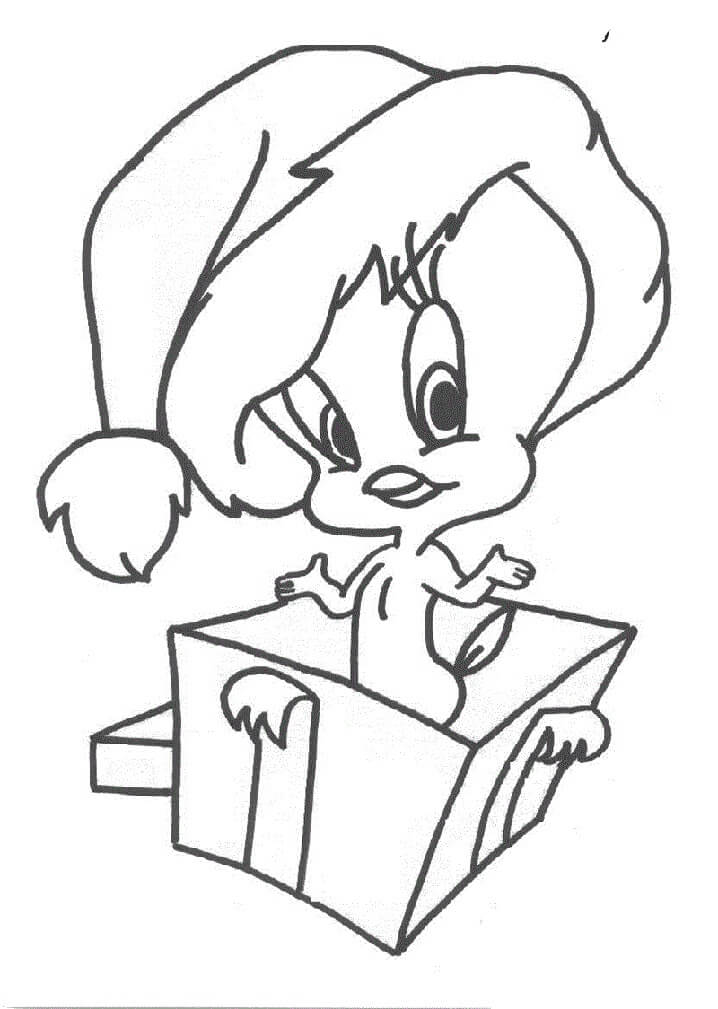 Desenho de Piu Piu com Balão para Colorir
