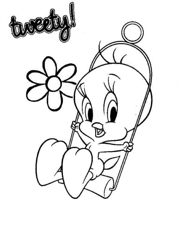 Desenho de Piu Piu de Natal para Colorir