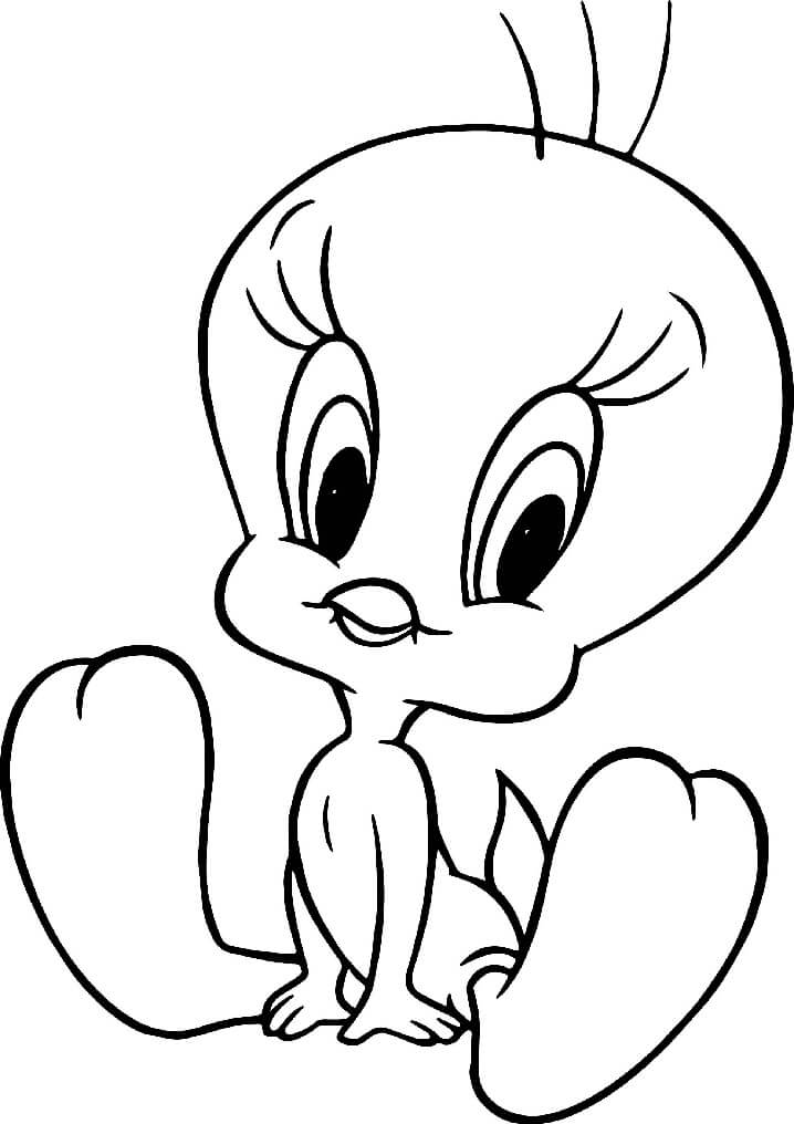 Desenho de Piu Piu em Histórias para Colorir