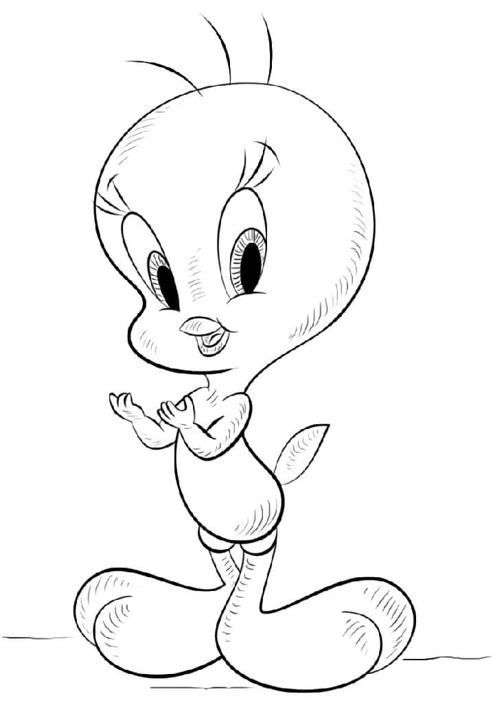 Desenho de Piu Piu em Pdf para Colorir