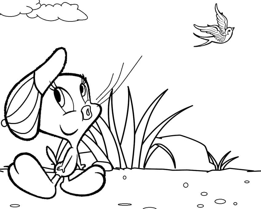 Desenho de Piu Piu Engraçado para Colorir