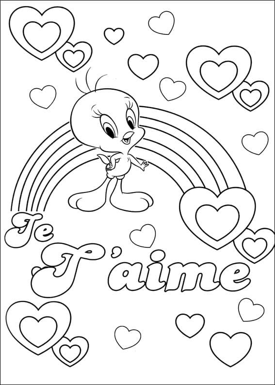 Desenho de Piu Piu Grátis para Colorir e Pintar