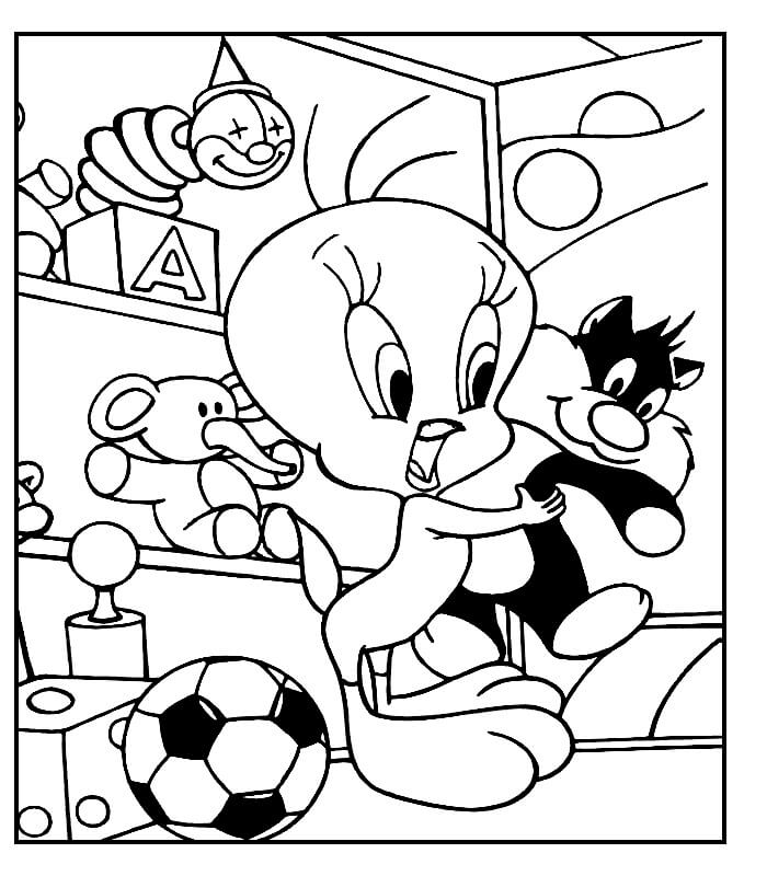 Desenho de Piu Piu Imprimivel para Pintar