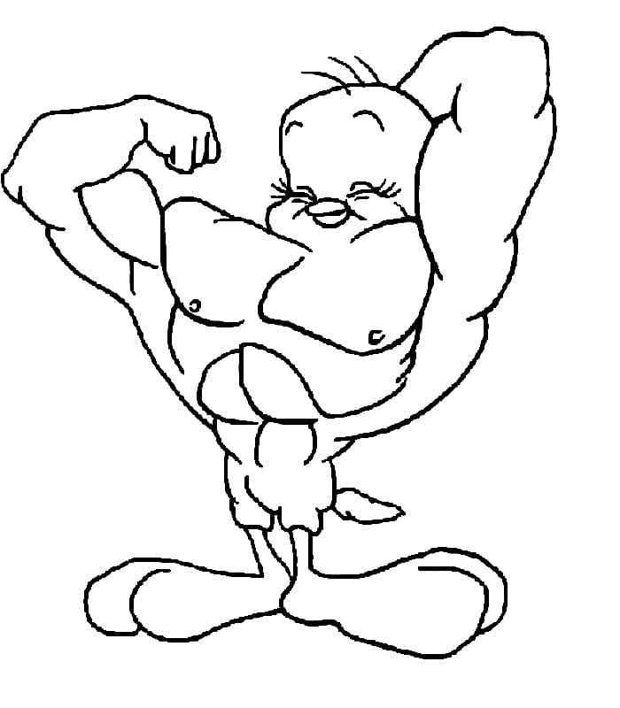 Desenho de Piu Piu na Primavera para Colorir