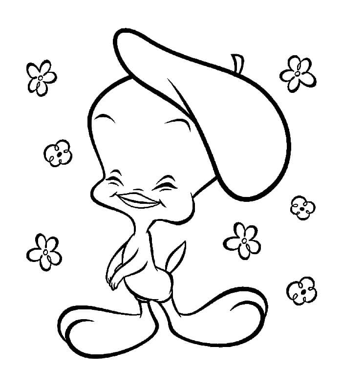 Desenho de Piu Piu para Colorir com Lápis de Cor