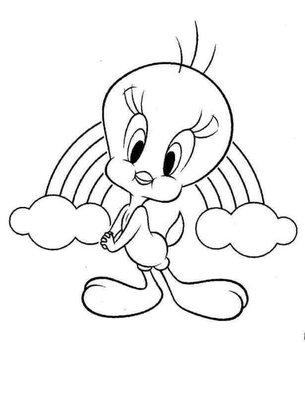 Desenho de Piu Piu para Colorir Figurá Imprimivel