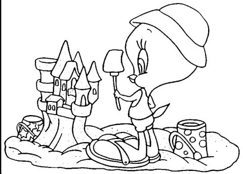 Desenho de Piu Piu para Colorir Pdf